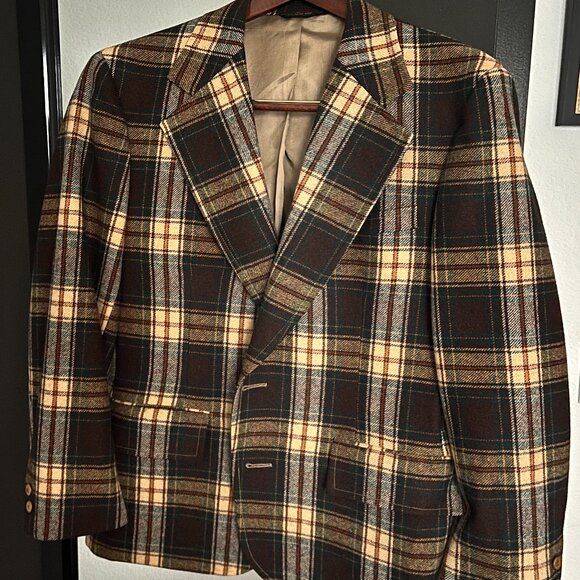 Vintage 60s/70s Plaid Sport Coat - Fashion Bar in Denver, CO - Size 42 - Picture 2 of 13